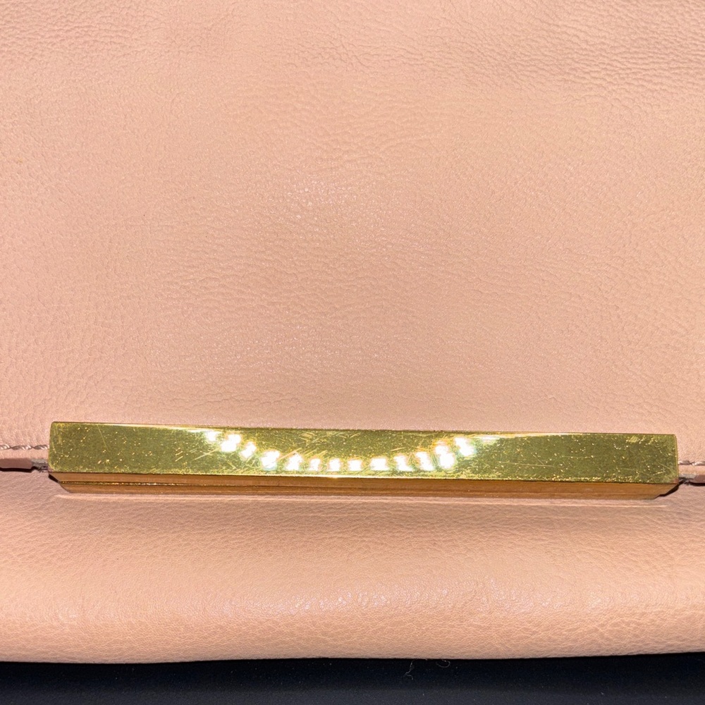 J. Crew Tan Suede Clutch with Gold Accent - Picture 7 of 7